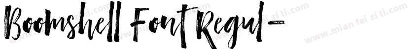 Boomshell Font Regul字体转换